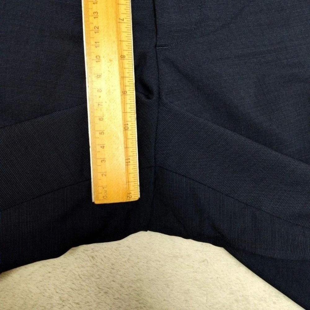 Banana Republic Pants Mens 33x34 Blue Slim Flat Front Dress Marzotto Wool Suit